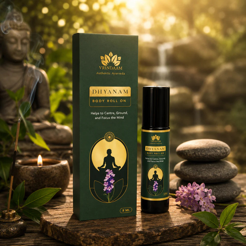 Vrindaam Dhyanam Body Roll On - 8ml