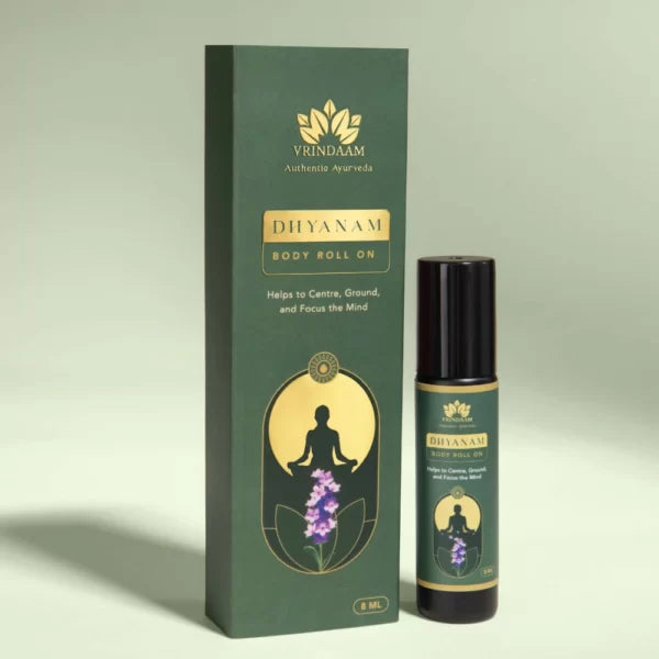 Vrindaam Dhyanam Body Roll On - 8ml