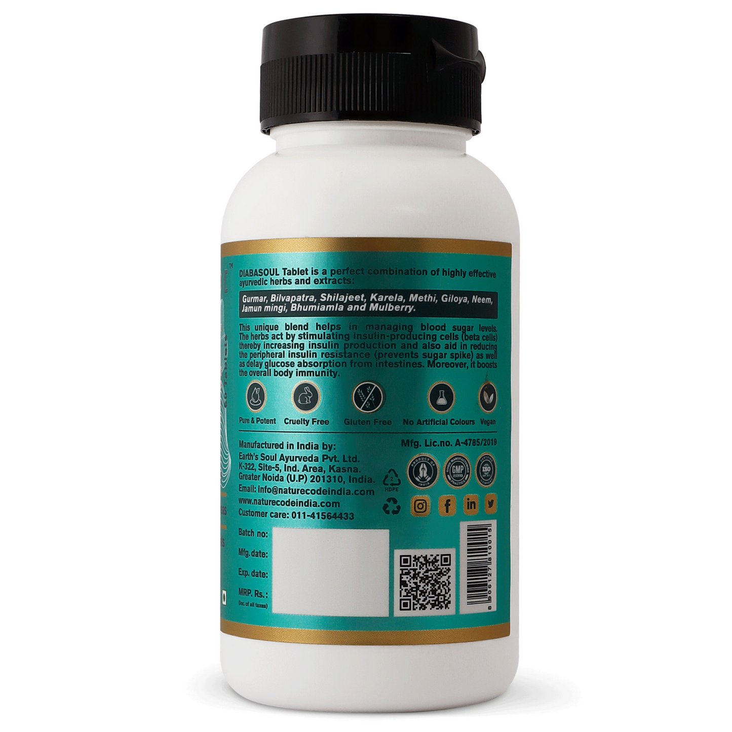 Nature Code Diabasoul Tablet - 60 Tablets