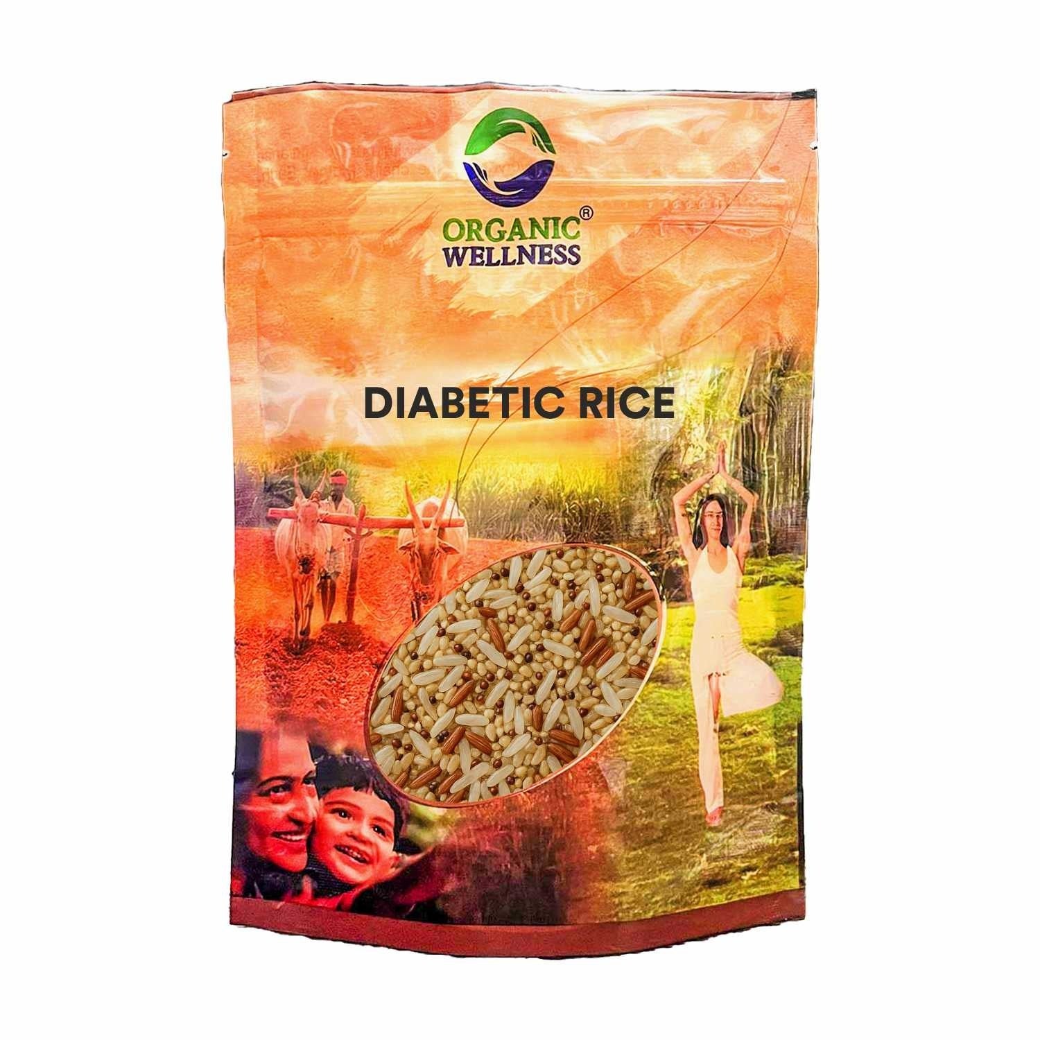 Organic Wellness Diabetic Rice II Gluten Free with High Fiber II Low Glycemic Index - 1kg`