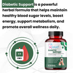 Raskam Diabetic Capsule Support Advanced Blood Sugar Support | FSSAI approved Diabetes Care Formula with modern scientific validation Berberine, Cinnamon, Fenugreek, Green Tea to Maintain Healthy Blood Sugar Levels - 60 Veg Capsule