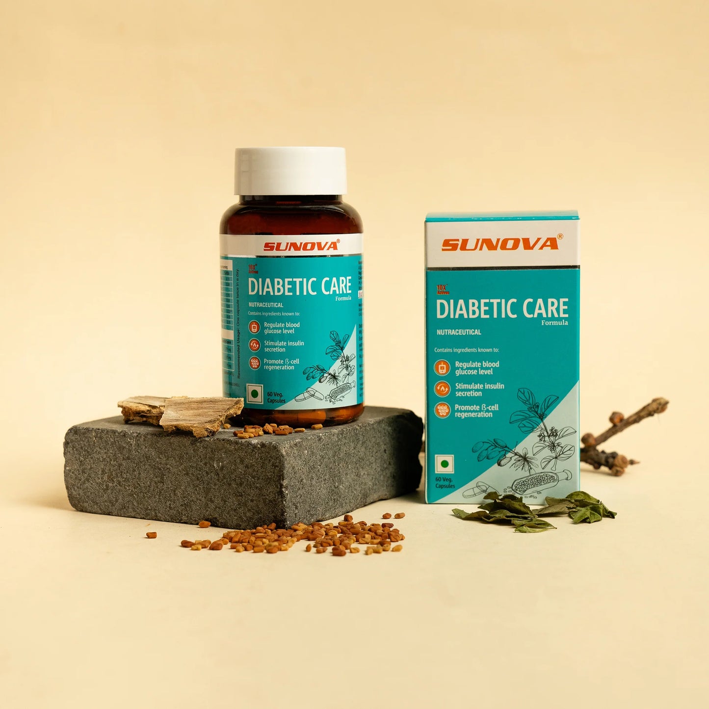 Sunova Diabetic Care Capsule - 60 Capsules