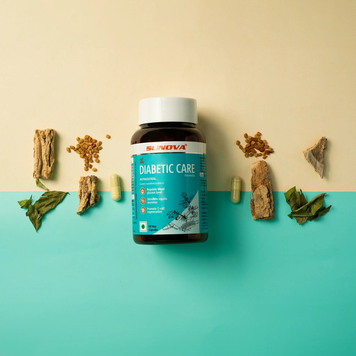 Sunova Diabetic Care Capsule - 60 Capsules