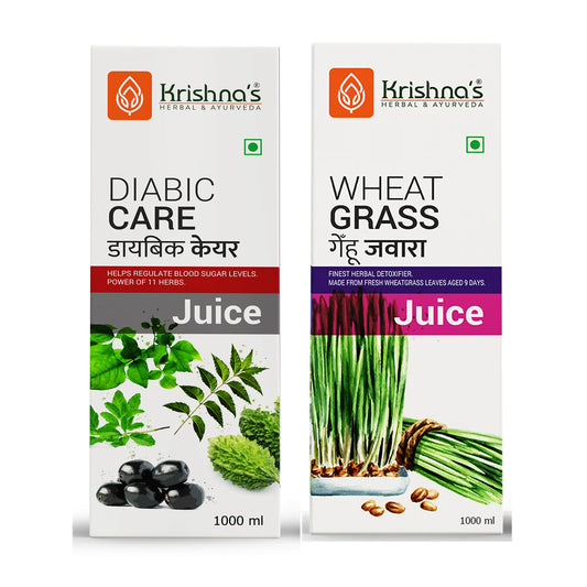 Krishna's Diabic Care Juice 1000 ml | Wheatgrass Juice 1000 ml