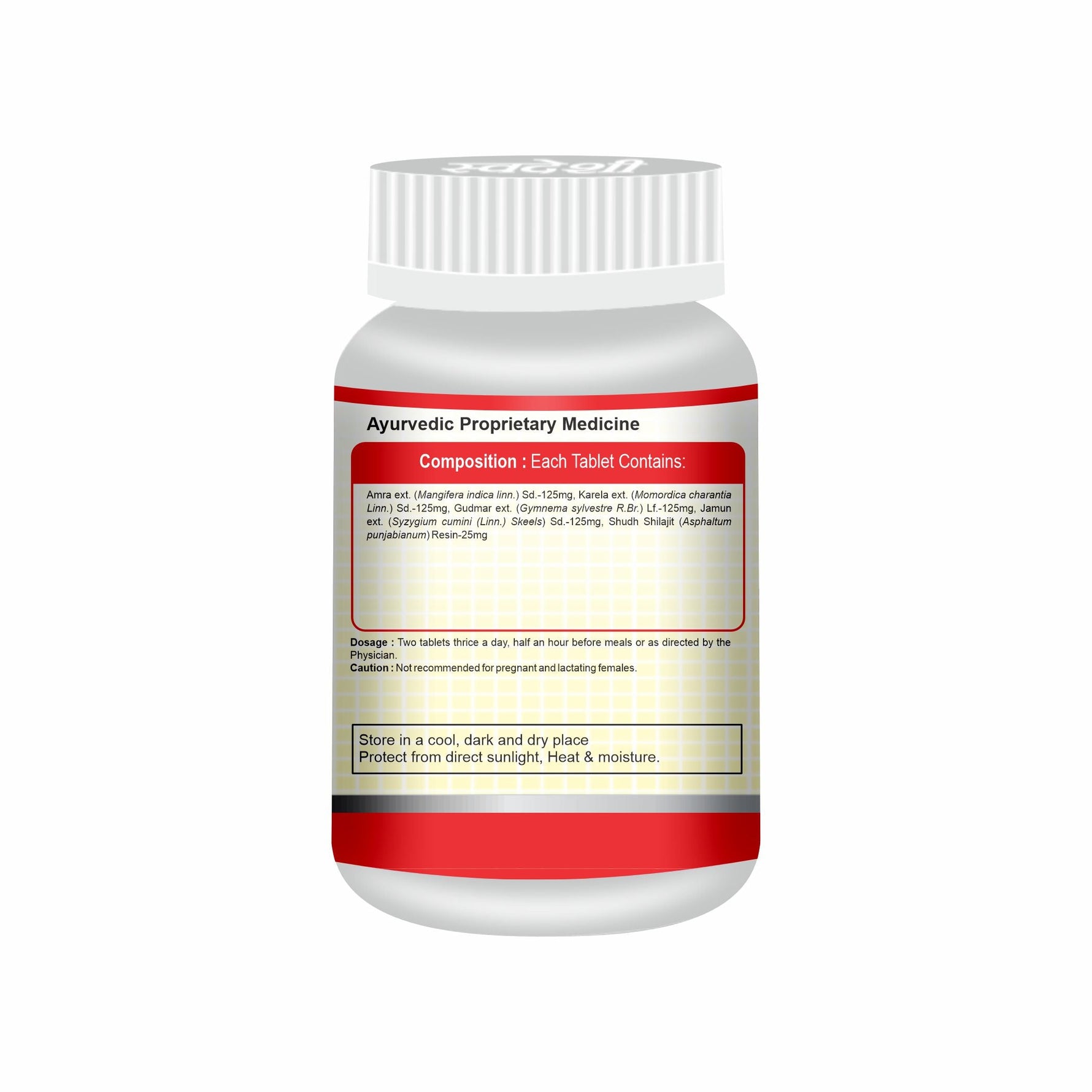 Swadeshi Diabt-82 Tablets for Blood Sugar Support & Glucose Care - 60 Count