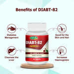 Swadeshi Diabt-82 Tablets for Blood Sugar Support & Glucose Care - 60 Count