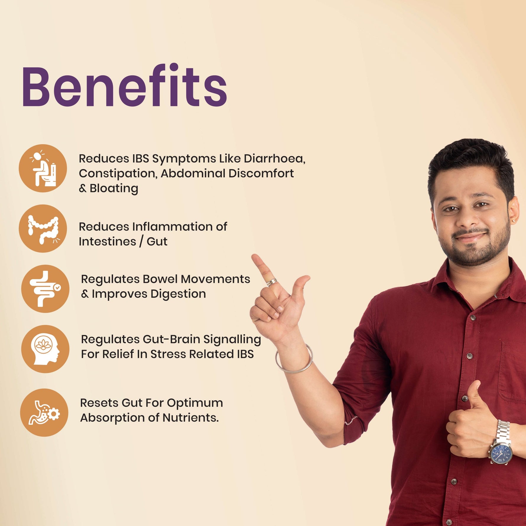 Dipya IBS Care Tablets - Ayurvedic Remedy for Irritable Bowel Syndrome & Bloating - 60 Tablets