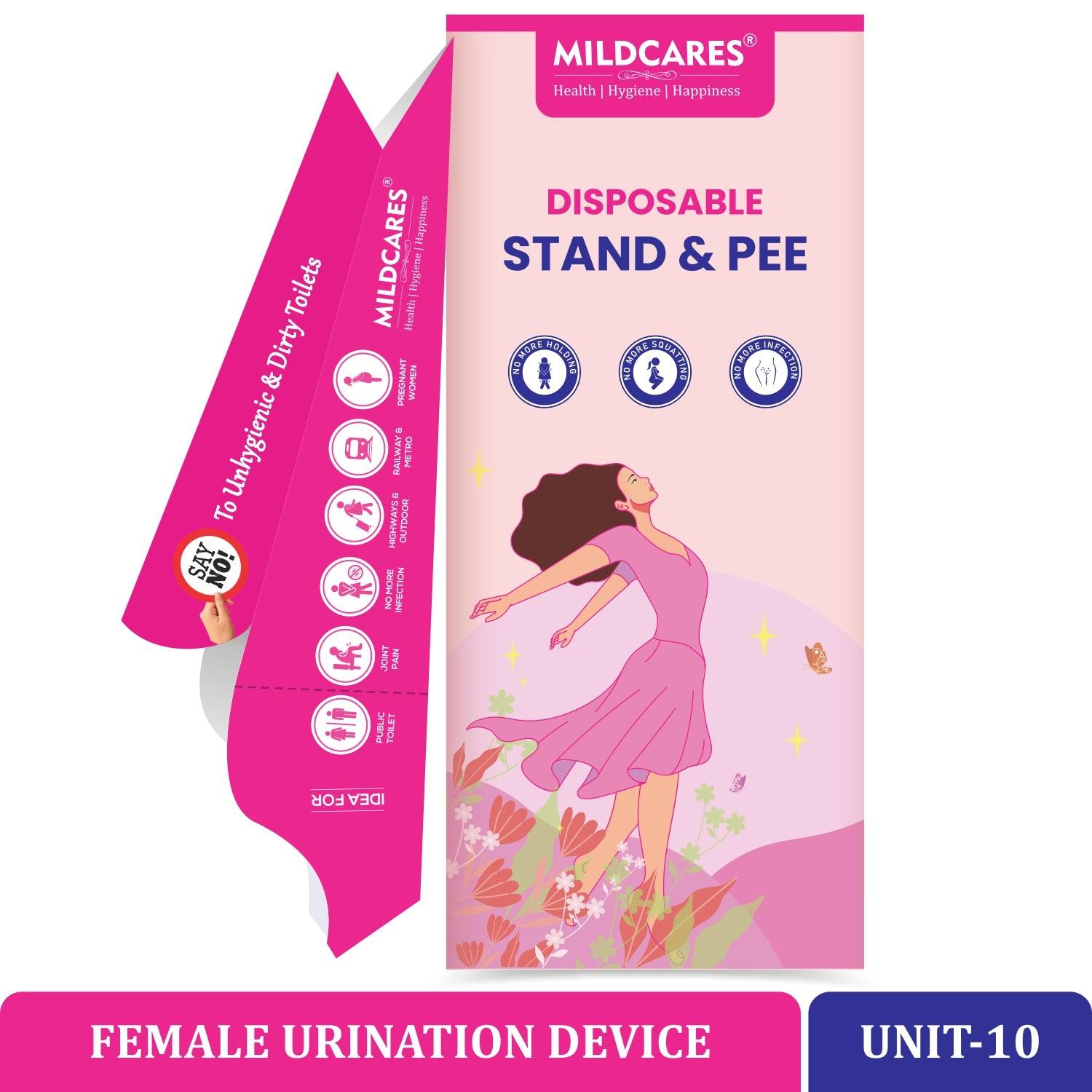 MildCares Disposable Stand & Pee Female Urination Device for Women