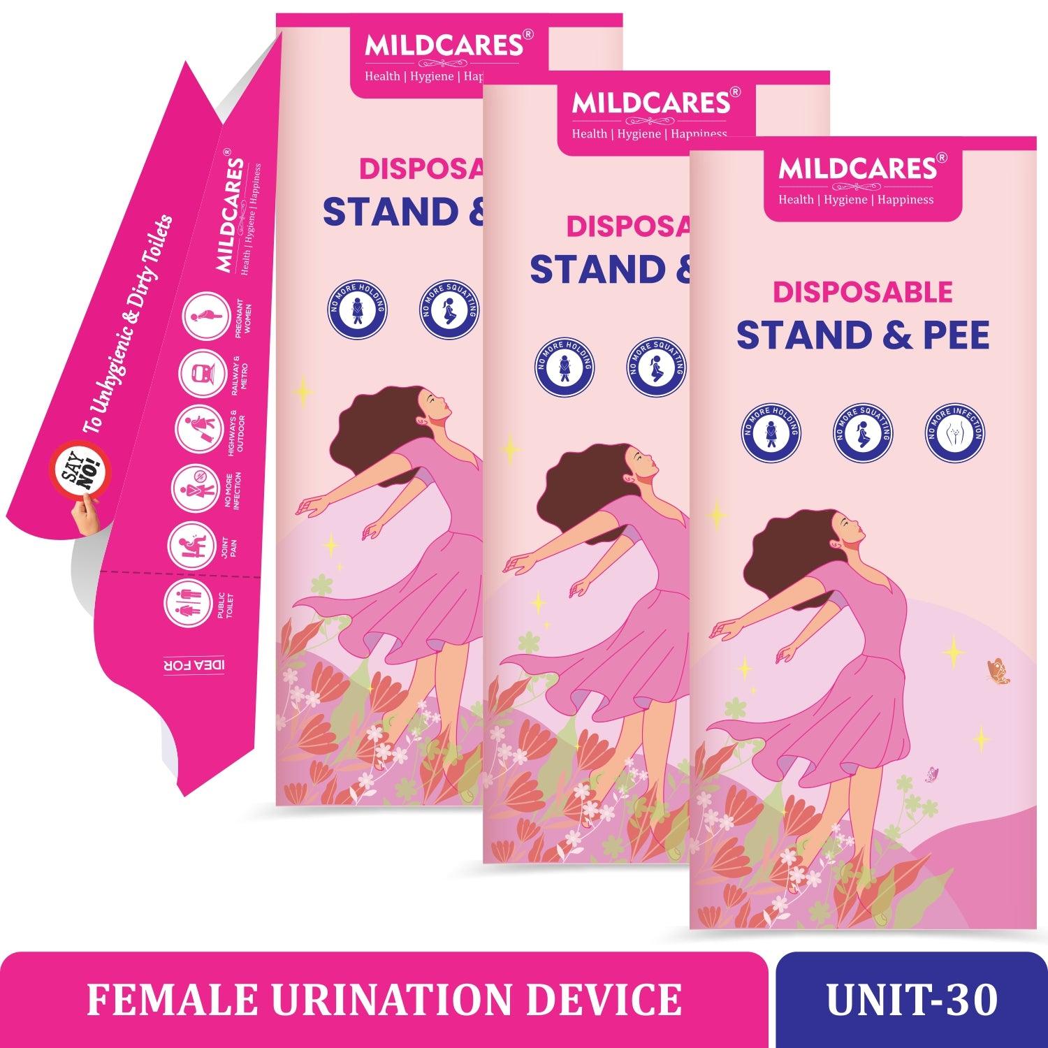 MildCares Disposable Stand & Pee Female Urination Device for Women
