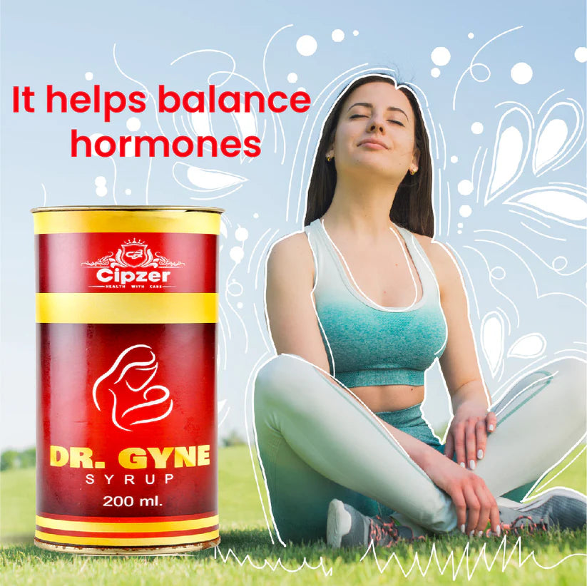 Cipzer Dr. Gyne Syrup - 200ml | Herbal Uterine Tonic for Women’s Health, Menstrual & Hormonal Support