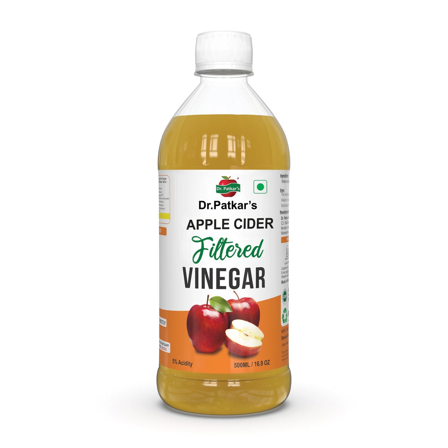 Dr. Patkar’s Apple cider Filtered Vinegar - 500ml