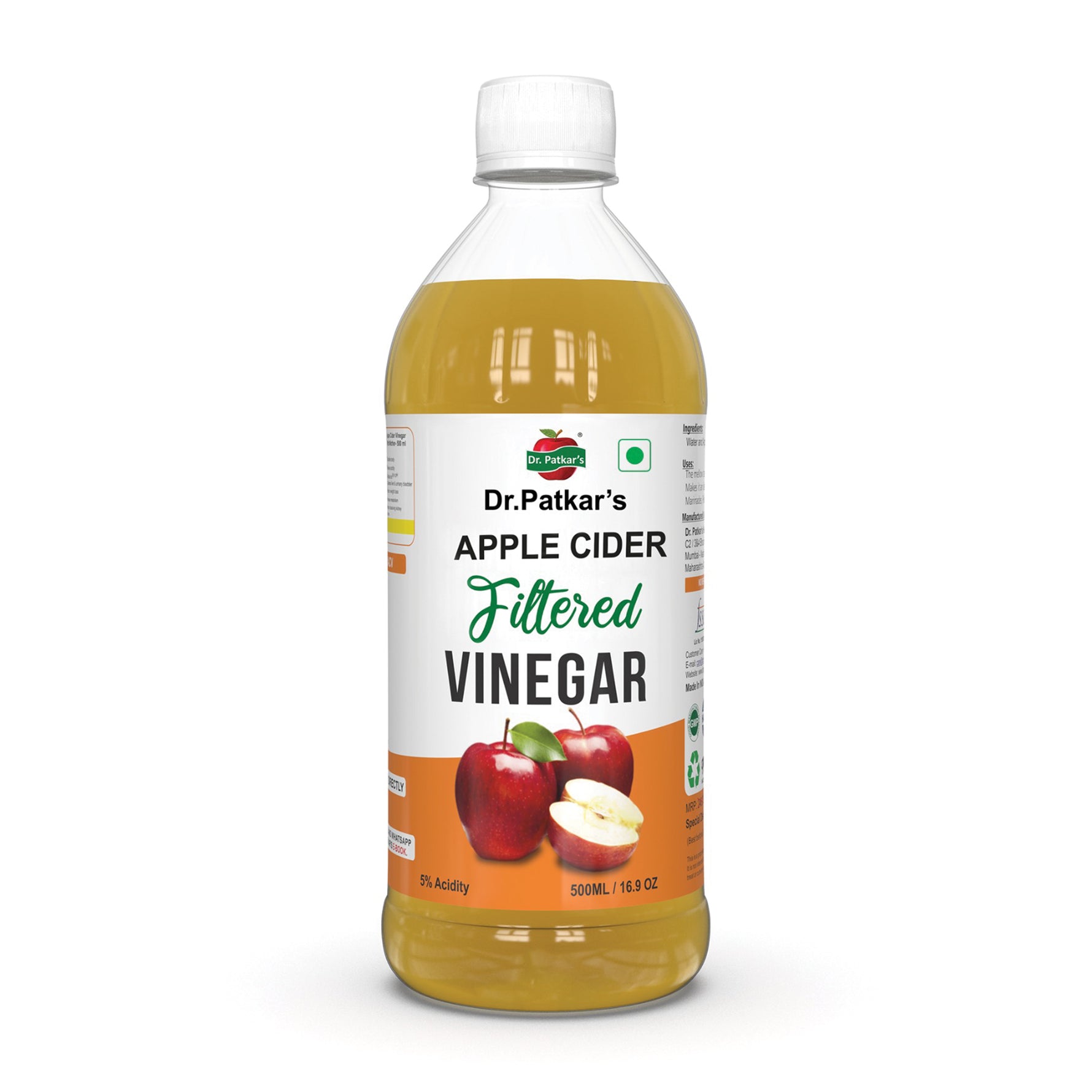 Dr. Patkar’s Apple cider Filtered Vinegar - 500ml