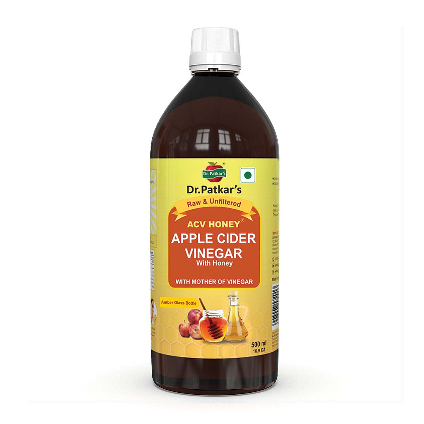 Dr. Patkar's Apple Cider Vinegar Honey with the Mother (500ml Each)