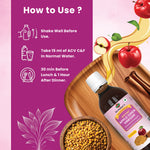 Dr. Patkar's Apple Cider Vinegar Cinnamon & Fenugreek with the Mother