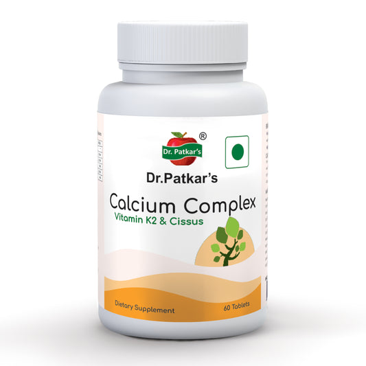 Dr. Patkar's Calcium Complex Tablet with Vitamin K2 and Cissus | Supports Joint Health