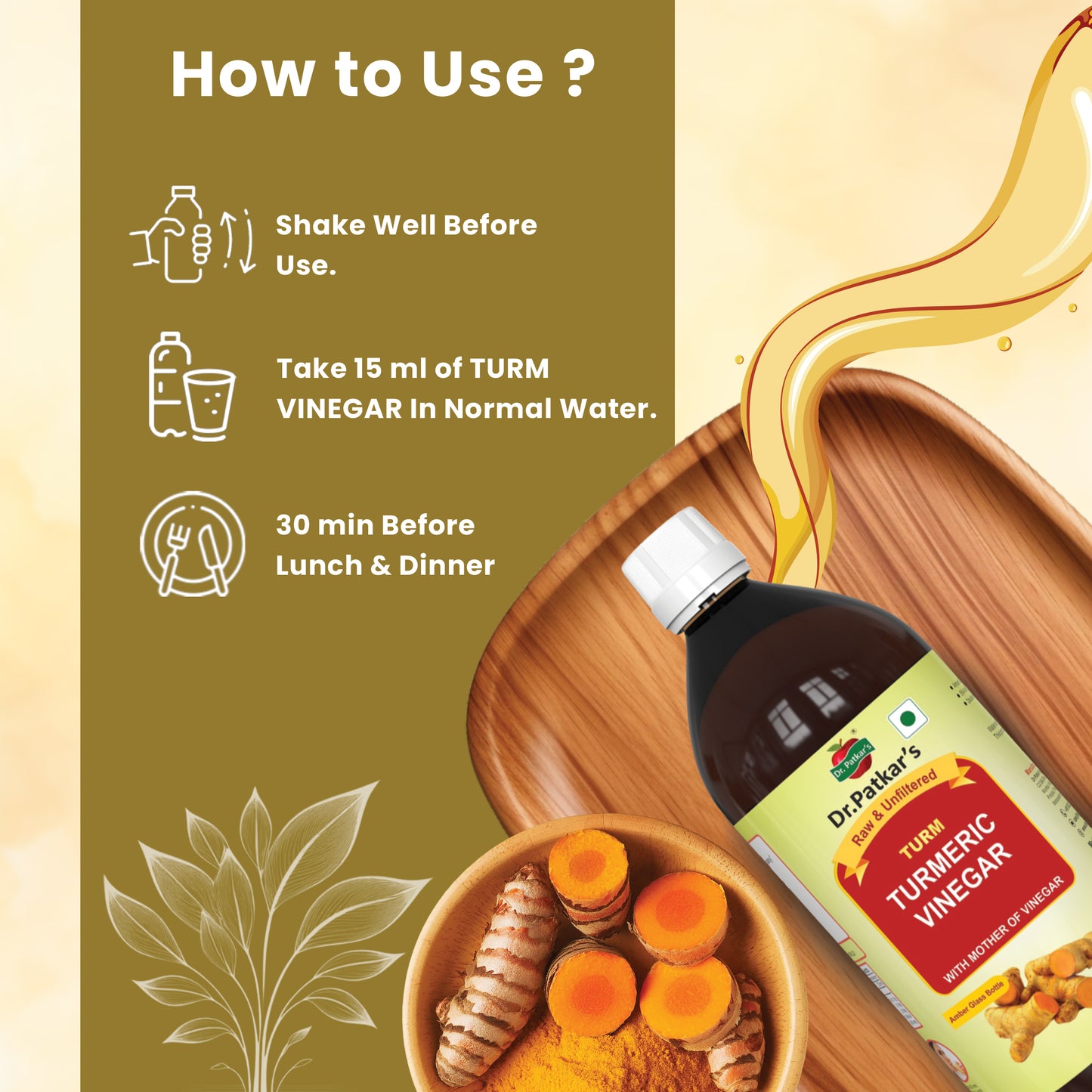 Dr. Patkar's Turmeric Vinegar with Mother