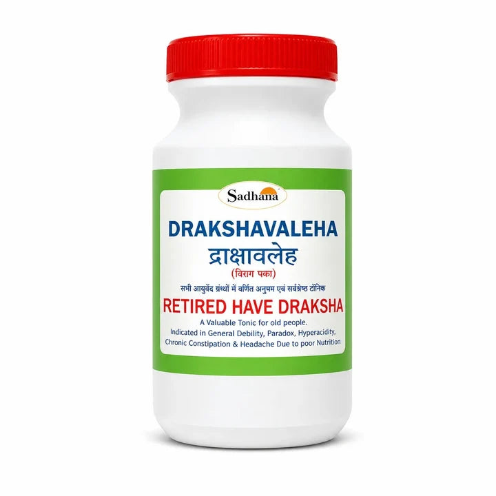 Sadhana Drakshavaleha with Kesar (Saffron) - 400gm | Ayurvedic Jam Tonic for Acidity, Liver Health, Digestion & Anemia