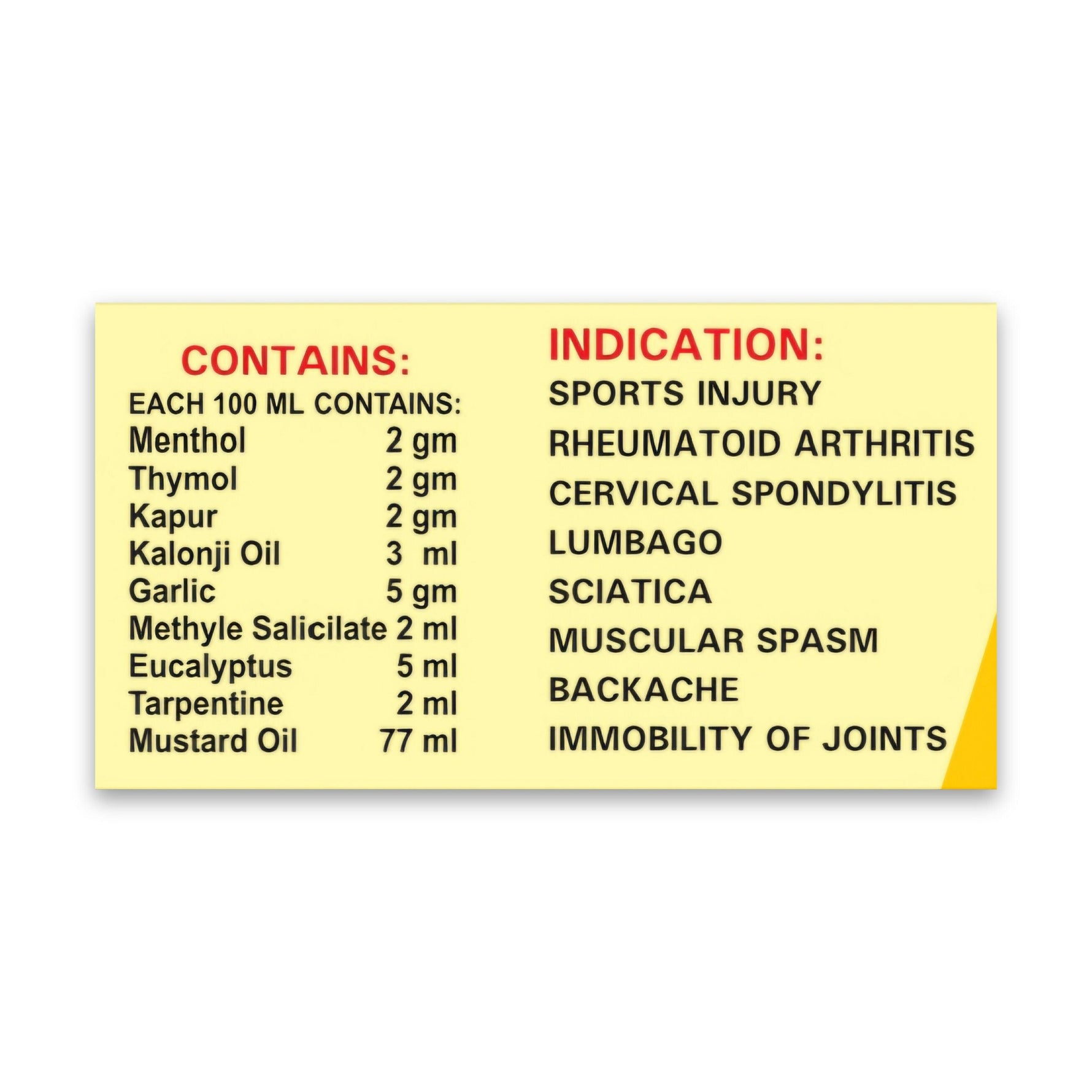 Mahida's Sukoon Massage Oil (Red)