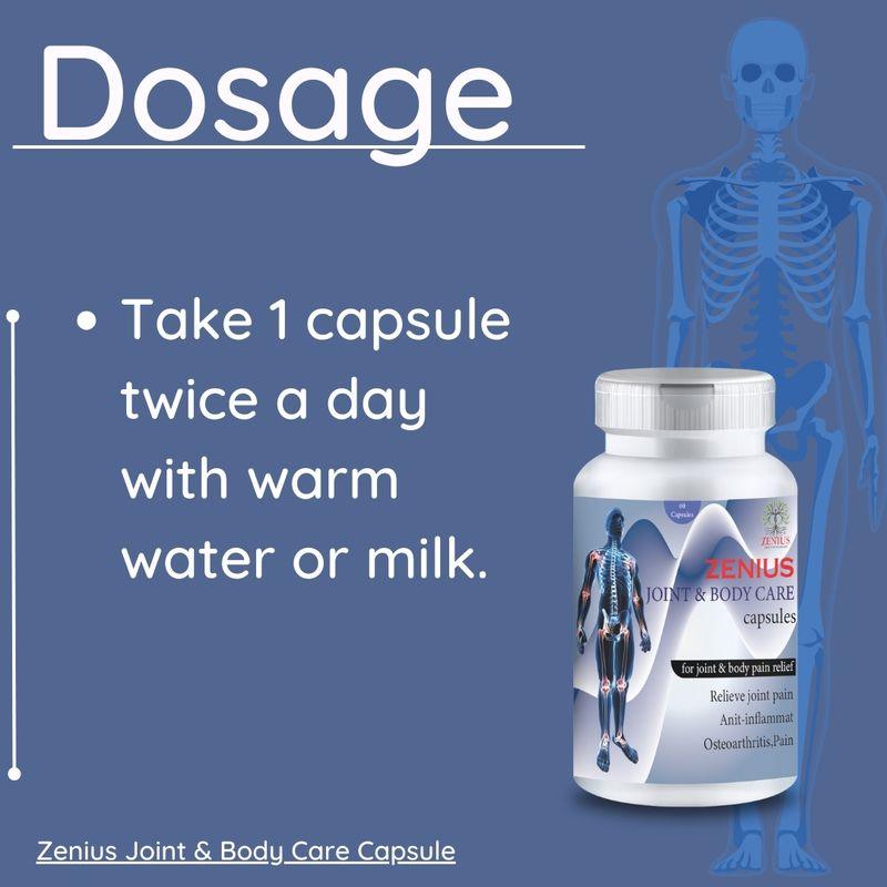 Zenius Joint & Body Care Capsules - Joint Support Capsules for Joint Support and Pain Relief - 60 Capsules