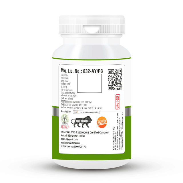 Zenius Neem Giloy Tulsi Tablets - for Immunity Boost, Detoxification, and Health Support - 60 Tablets