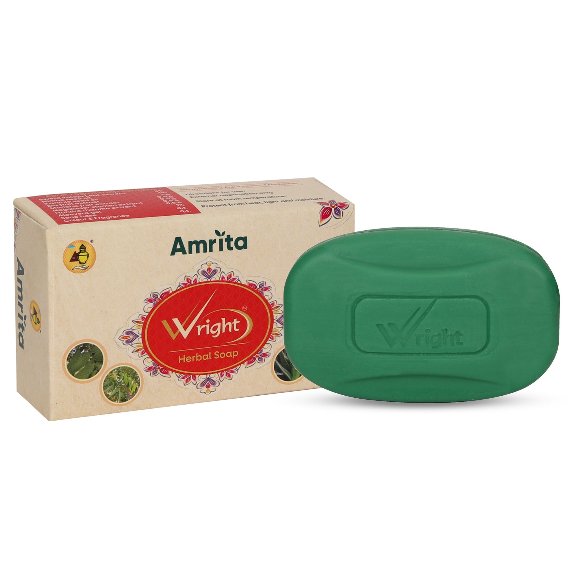 Amrita Wright Herbal Soap (75gm Each) Pack of 2