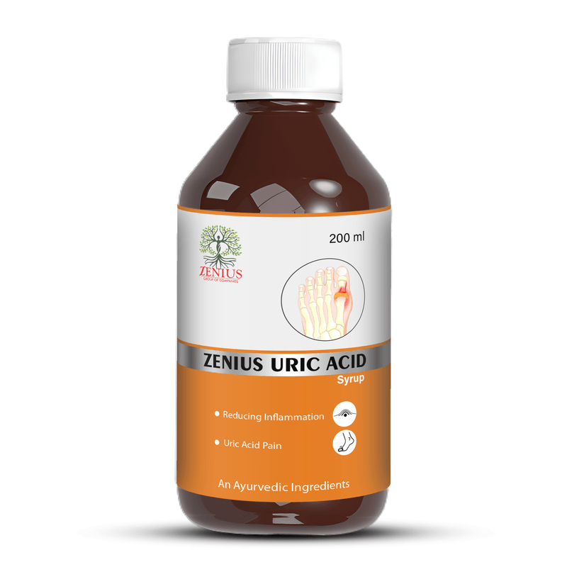 Zenius Uric Acid Syrup - Joint Pain Relief, Inflammation Reduction, and Uric Acid Balance Support - 200ml Syrup