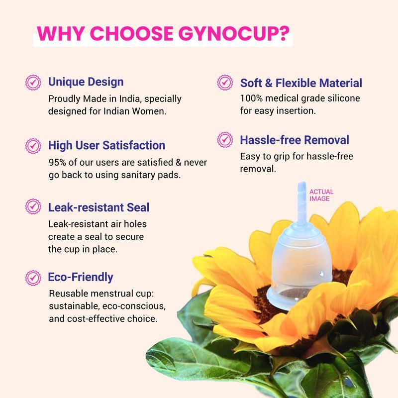Gynocup White Reusable Menstrual Cup