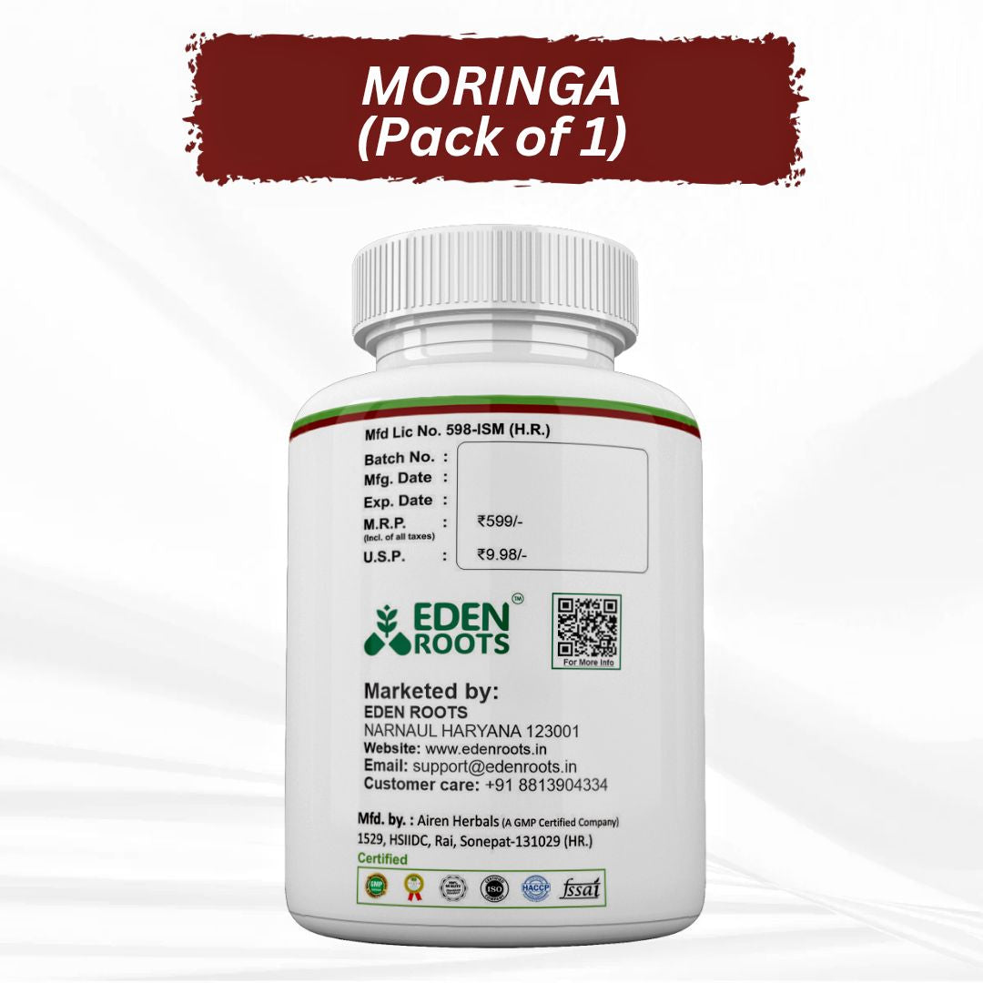 Eden Roots Moringa Capsule - 60 Capsules