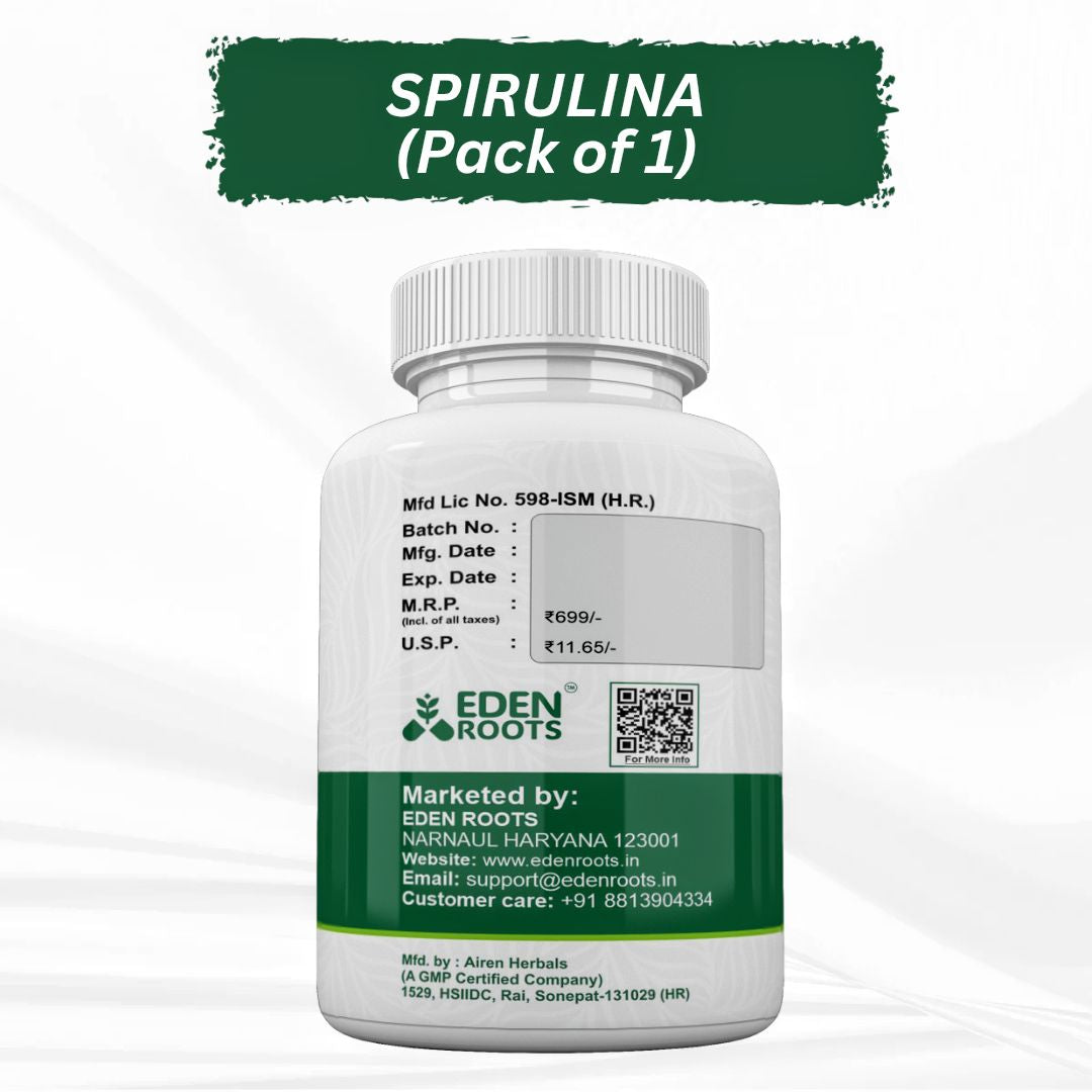 Eden Roots Spirulina Capsule - 60 Capsules
