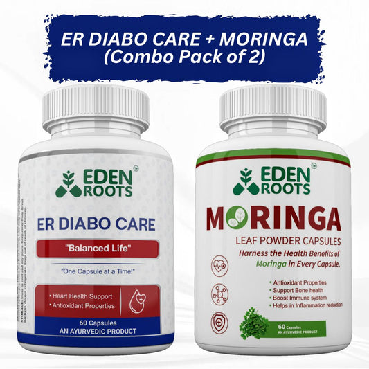 Eden Diabo Care + Moringa Capsules - 60 Capsules (Combo)