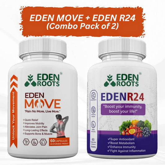Eden Roots Eden Move + Eden R24 Capsules - 60 Capsules (Combo)
