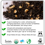 Radhikas Fine Teas Stress Buster Earl Grey Tea - 100gm