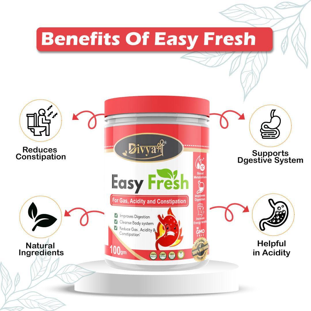 Divya Shree Easy Fresh Powder Constipation Relief Powder for Kabaz Haran Constipation Gas Acidity, Kabz Care Powder - 250 gm, Jeevan Care Ayurveda
