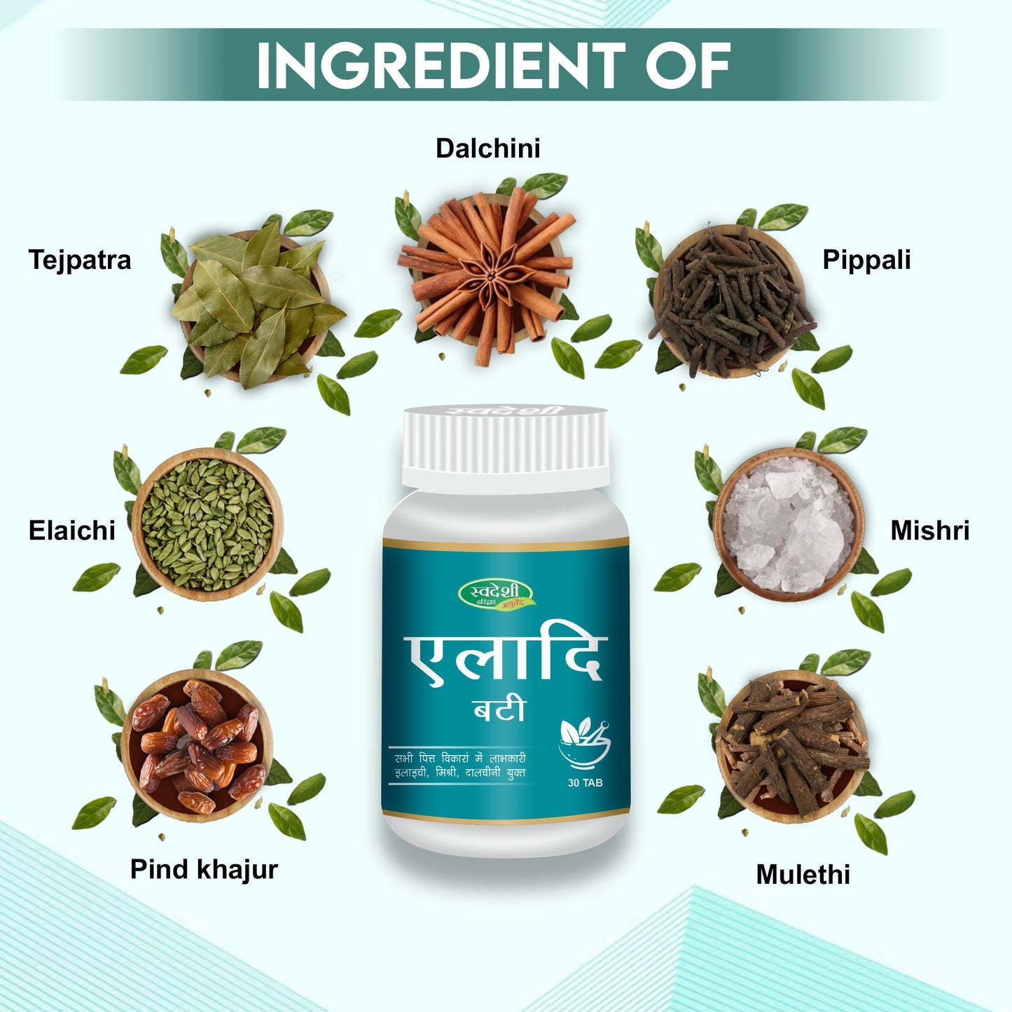 Swadeshi Eladi Vati - 30 Tablets