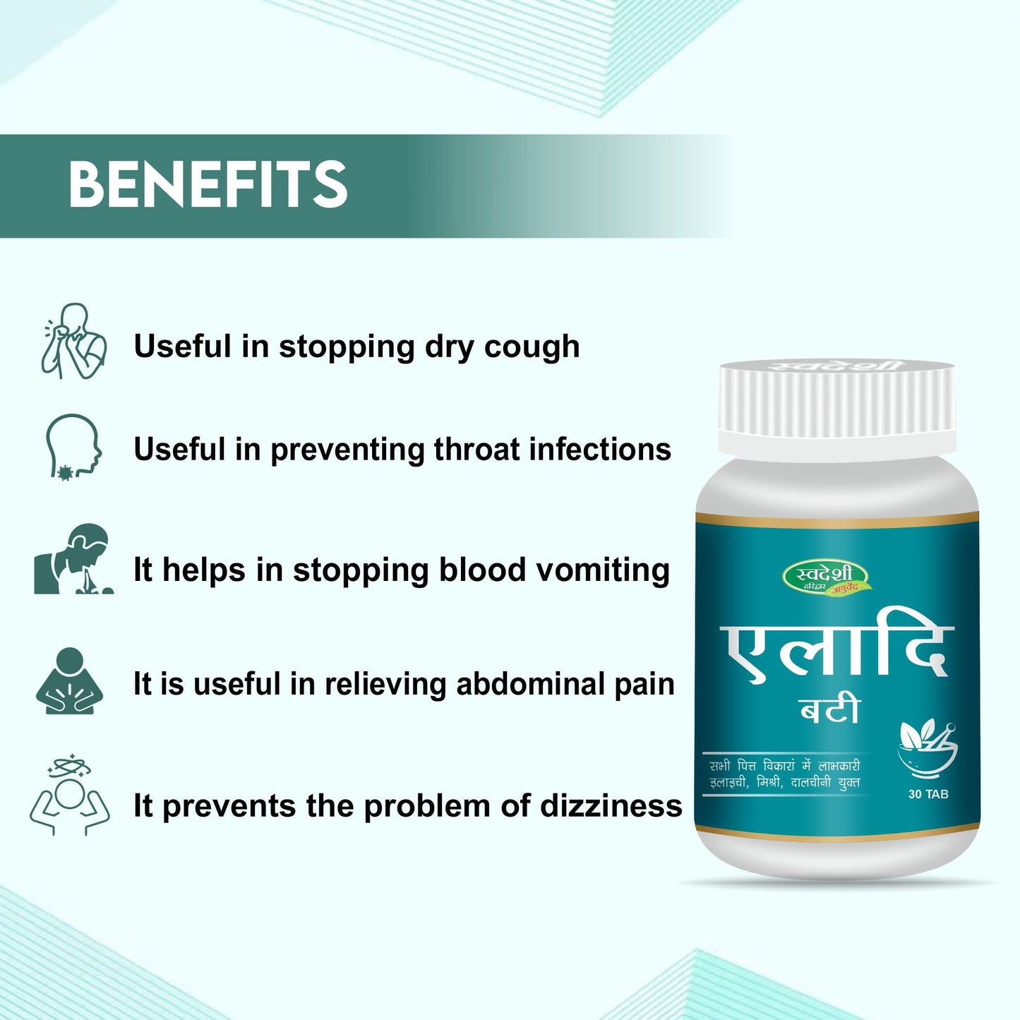 Swadeshi Eladi Vati - 30 Tablets