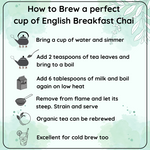 Radhikas Fine Teas Stress Buster English Breakfast Chai - Relax, Energize & Improve Mood - 100gm
