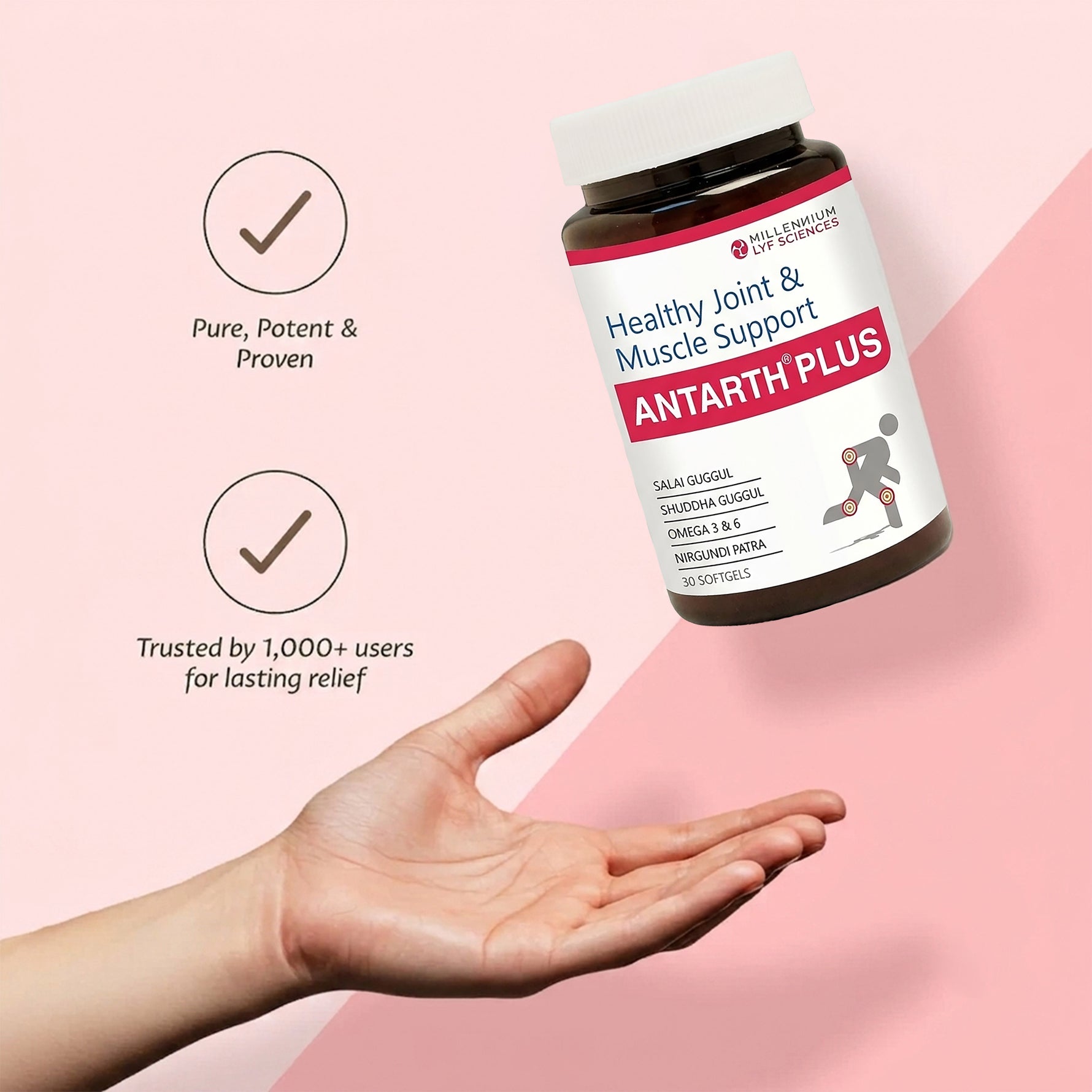 Millennium Herbal Care Antarth Soft Gelatin Capsule (30 Each)