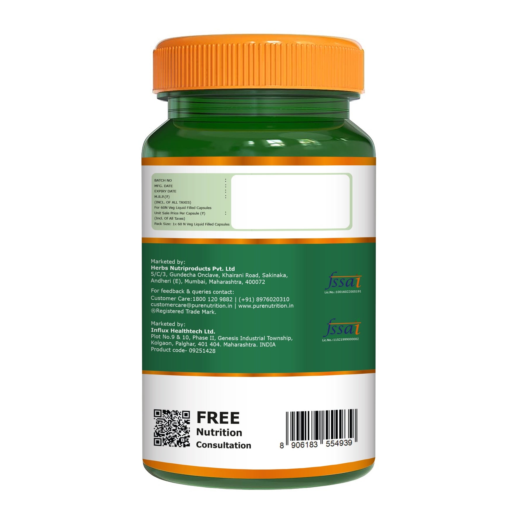 Pure Nutrition Evening Primrose Oil 10% GLA – 60 Liquid Filled Capsules | Women’s Wellness Support