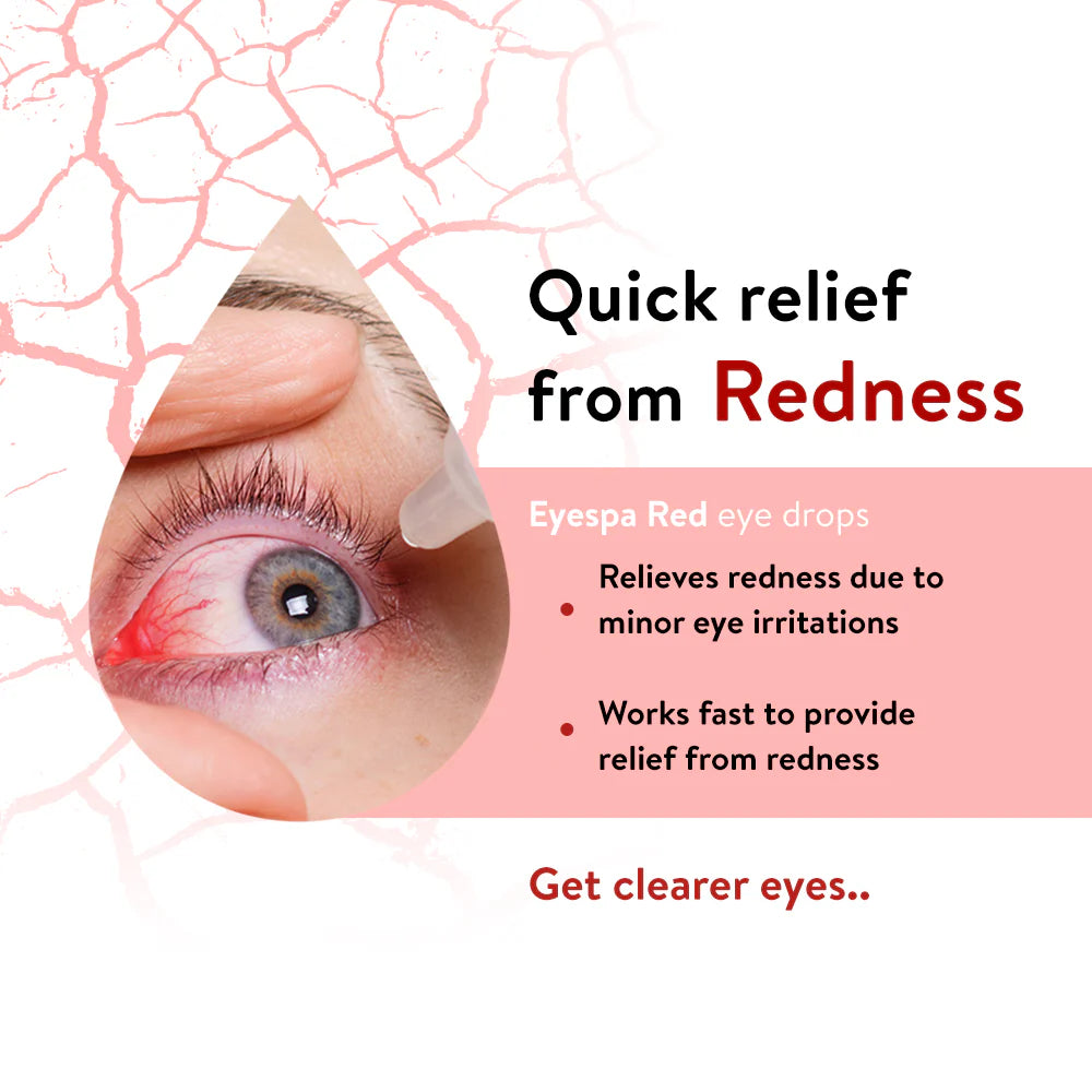 Lifezen EyeSpa Red Redness Reliever Eye Drops 10ML (Pack of 2) | Help in Discomfort from Burning, Itchiness & Redness of the eyes
