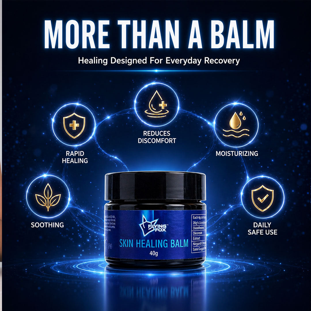 Flying Fox Skin Healing Balm - Intensive Repair for Dry, Cracked Skin (40g)