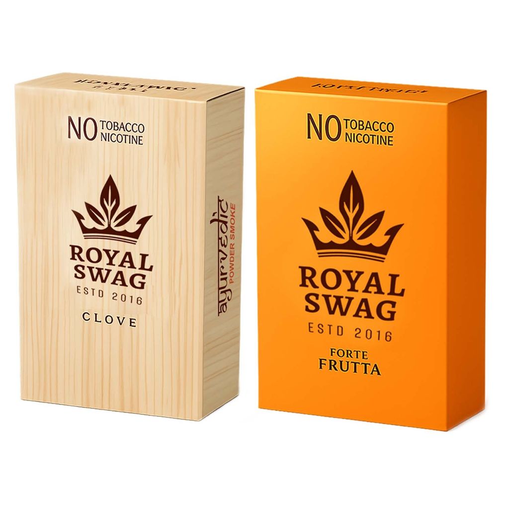 Royal Swag Herbal Cigarettes Frutta & Clove Flavour - Tobacco & Nicotine Free (Pack of 20)