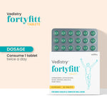 Vedistry Fortyfitt Tablets - Daily Vitality & Stamina Supplement for Adults 40+