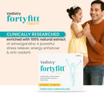 Vedistry Fortyfitt Tablets - Daily Vitality & Stamina Supplement for Adults 40+
