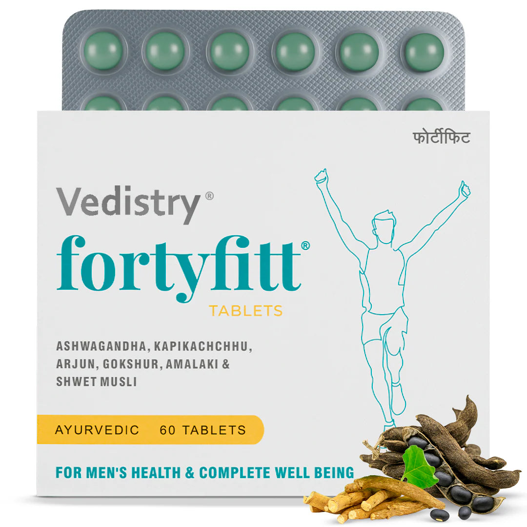 Vedistry Fortyfitt Tablets - Daily Vitality & Stamina Supplement for Adults 40+
