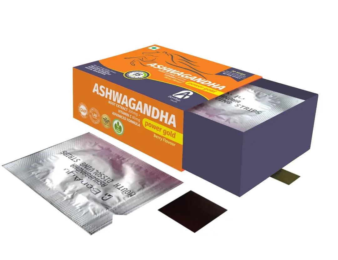 BonAiyu Ashwagandha + Vitamin C Mouth Dissolving Strips - 30 Strips