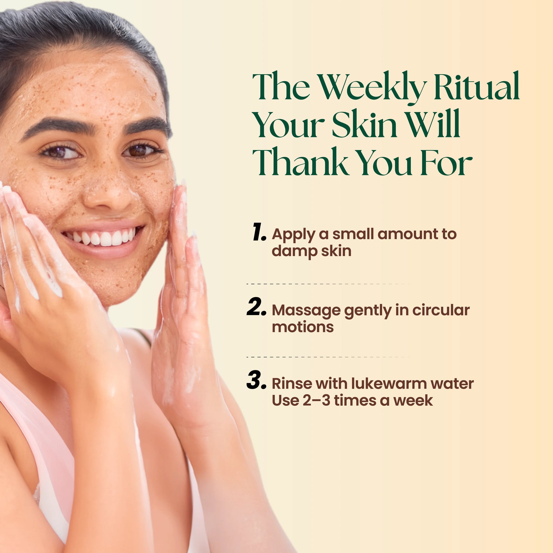 Moha: Herbal Face Scrub (100g)- Ayurvedic Exfoliating Scrub for Blackhead & Tan Removal