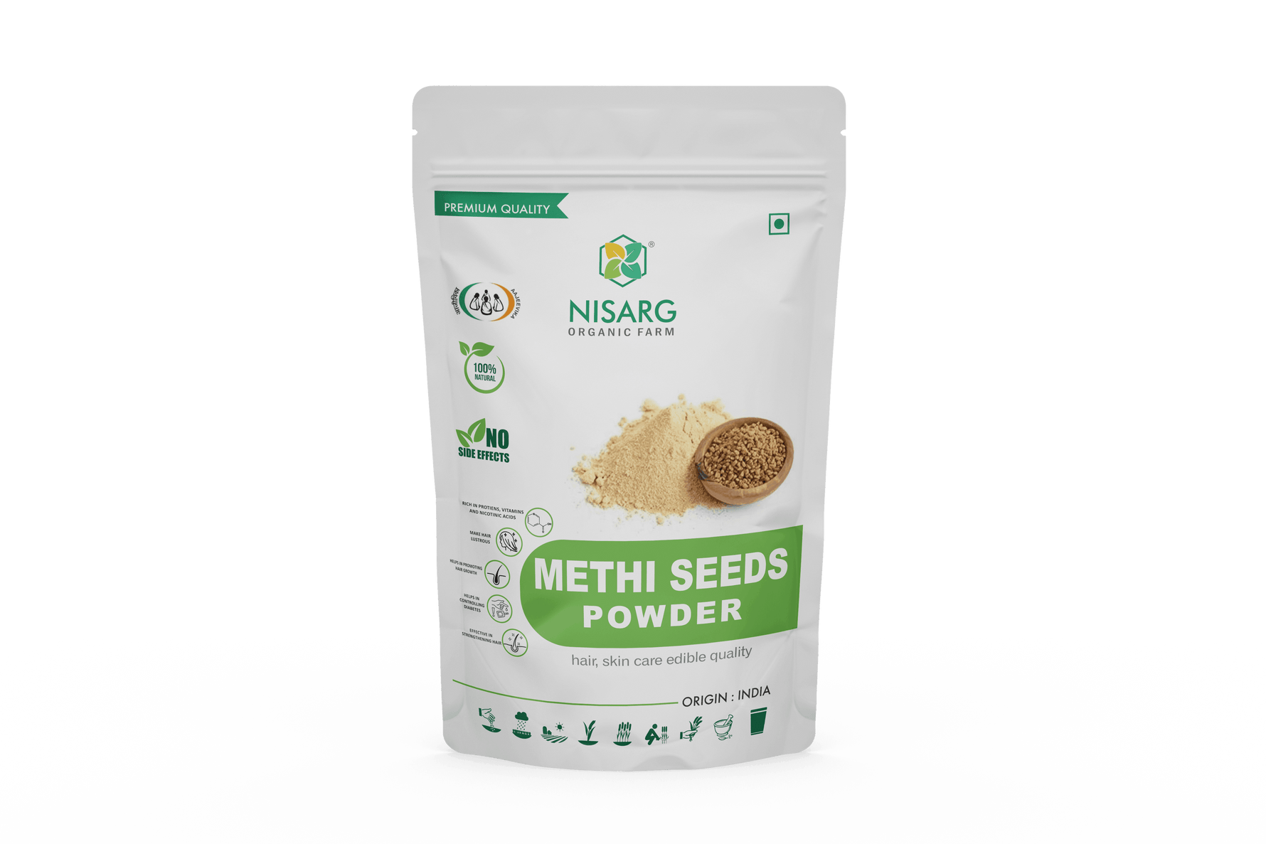 Nisarg Organic Farm Fenugreek Seeds Powder