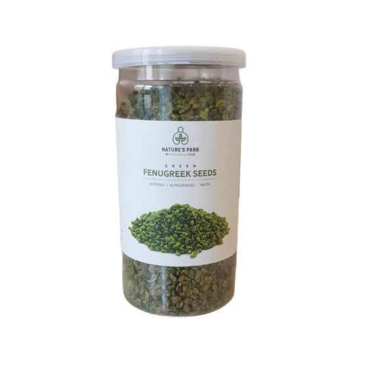Nature's Park Fenugreek Seeds Green Natural Hari Dana Methi (Pet Jar) 150 grams