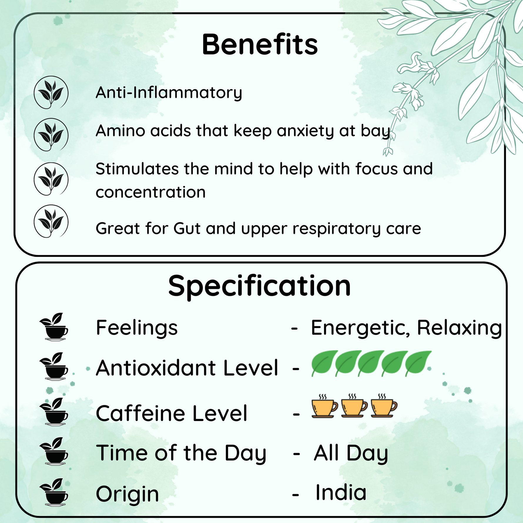 Radhikas Fine Teas Festive Herbal Collection – Sage, Oregano, Rosemary, Turmeric Tulsi & Ginger Chai - 50gm