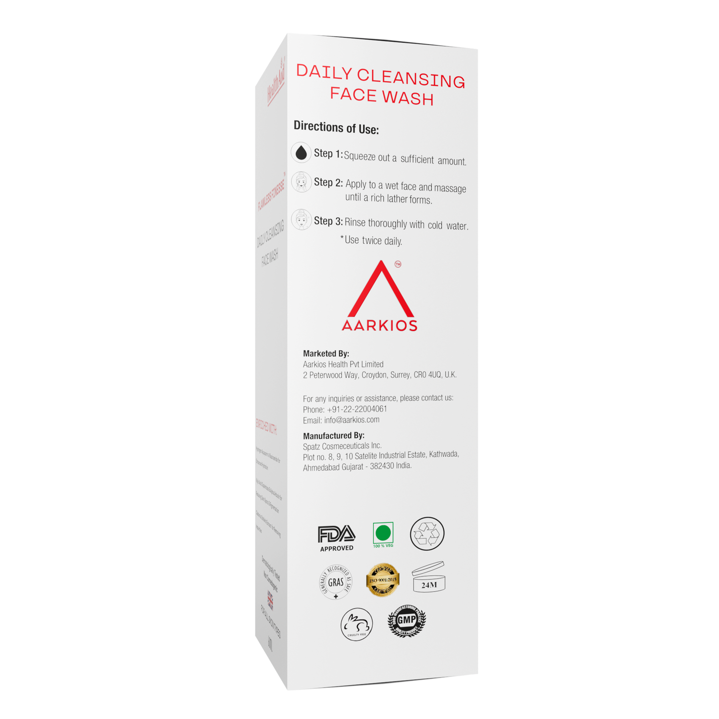 HealthAid Flawless Finesse Daily Cleansing Face Wash - 60ml